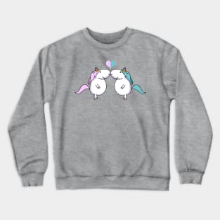 Unicorn couple love Crewneck Sweatshirt